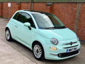 2017 Fiat 500 1.2 Lounge Euro 6 (s/s) 3dr in Green — image 2
