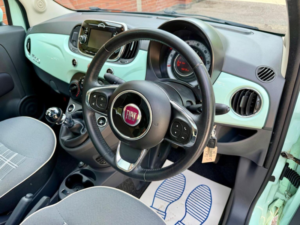 2017 Fiat 500 1.2 Lounge Euro 6 (s/s) 3dr in Green — image 4