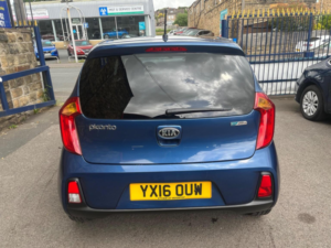 2016 Kia Picanto 1.25 Ecodynamics 2 Euro 5 (s/s) 5dr in Blue — image 3