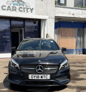 2018 Mercedes-Benz A Class 1.6 A160 Amg Line (premium) 7g-Dct Euro 6 (s/s) 5dr in Black — image 2