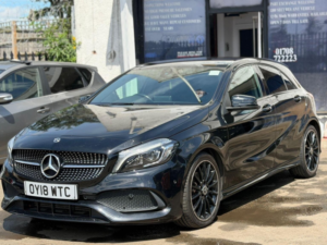 2018 Mercedes-Benz A Class 1.6 A160 Amg Line (premium) 7g-Dct Euro 6 (s/s) 5dr in Black — image 3