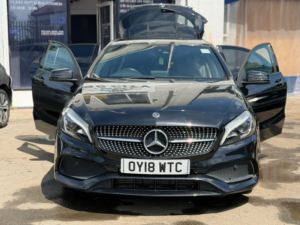 2018 Mercedes-Benz A Class 1.6 A160 Amg Line (premium) 7g-Dct Euro 6 (s/s) 5dr in Black — image 6