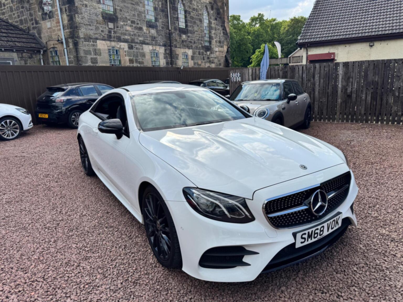 2018 Mercedes-Benz E Class 2.0 E220d Amg Line G-Tronic+ Euro 6 (s/s) 2dr in White — image 1