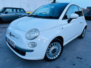 2009 Fiat 500 1.2 Lounge Euro 5 (s/s) 3dr in White — image 2