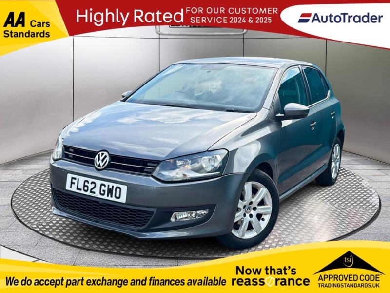2012 Volkswagen Polo 1.4 Match Euro 5 5dr in Grey — image 1