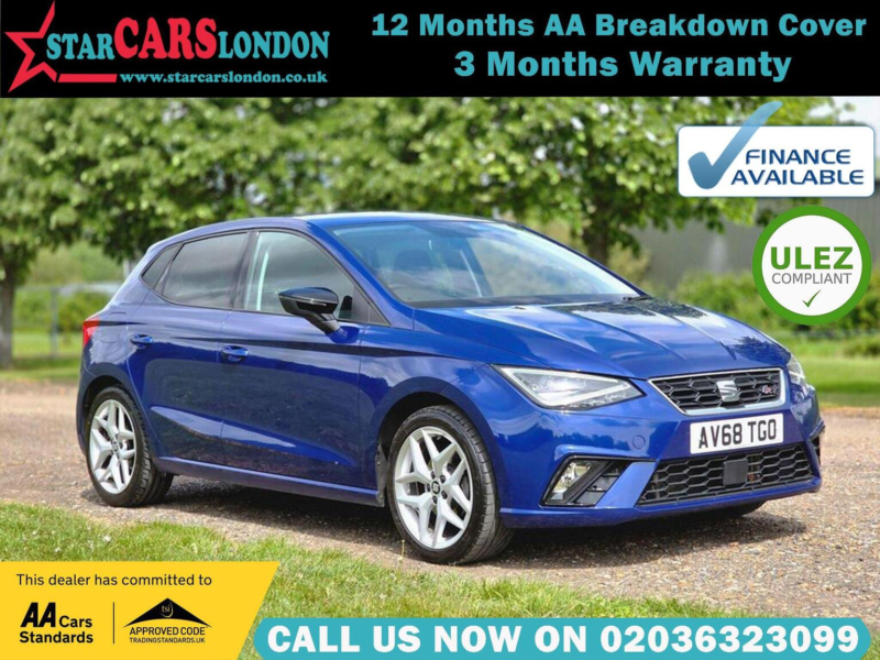 2018 SEAT Ibiza 1.0 Tsi Fr DSG Euro 6 (s/s) 5dr Gpf in Blue — image 1